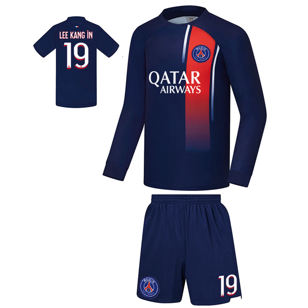 파리생제르맹 홈형 23-24 축구유니폼 셋트 [풀마킹/번호/이니셜] FS3130