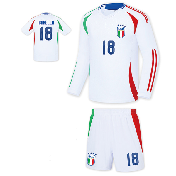 이탈리아 어웨이형 24-25 축구유니폼 셋트 [풀마킹/번호/이니셜] FS4392