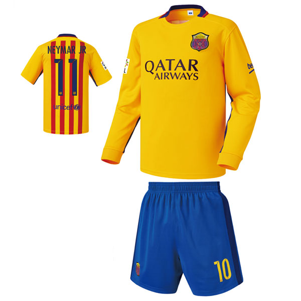 바르셀로나 어웨이형 15-16 축구유니폼 셋트 [풀마킹/번호/이니셜] NTT323A