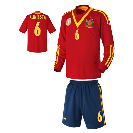 스페인 홈형 13-14 축구유니폼 셋트 [풀마킹/번호/이니셜] UTU310